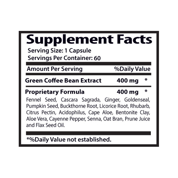 Natural Weight Loss Pill – GREEN COFFEE EXTRACT CLEANSE 400MG 2B – Slimming Coff