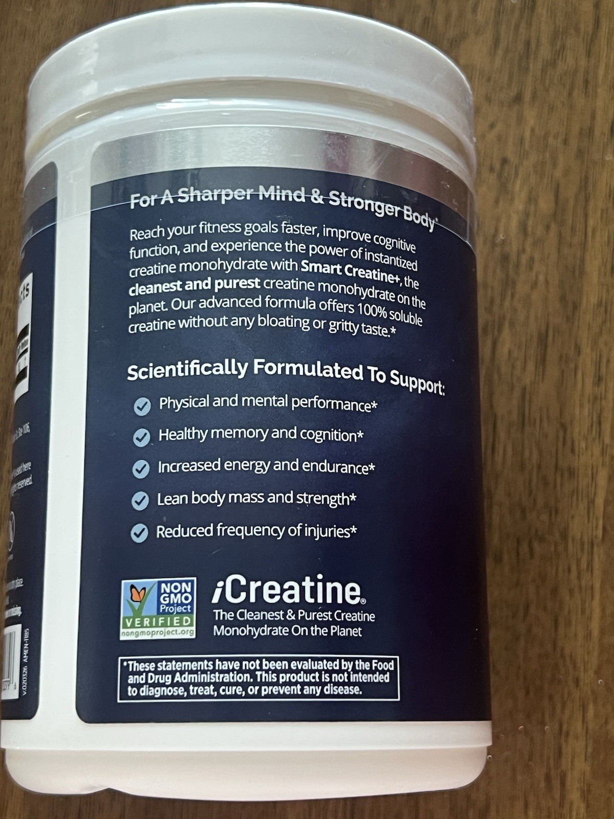 BrainMD Smart Creatine Instantized Creatine Monohydrate Unflavored 309g Ex 11/27
