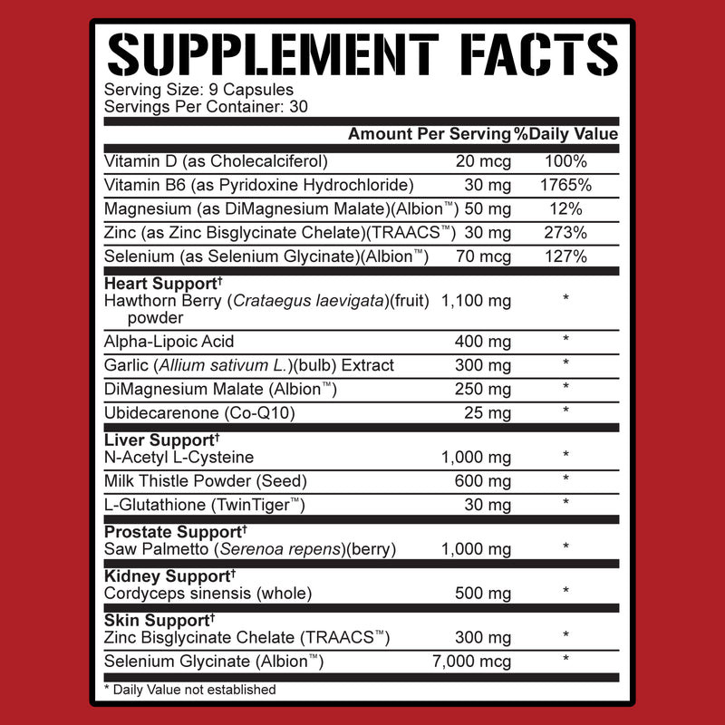 RICH PIANA 5% NUTRITION LIVER AND ORGAN DEFENDER 270 Capsules Cycle Support PCT