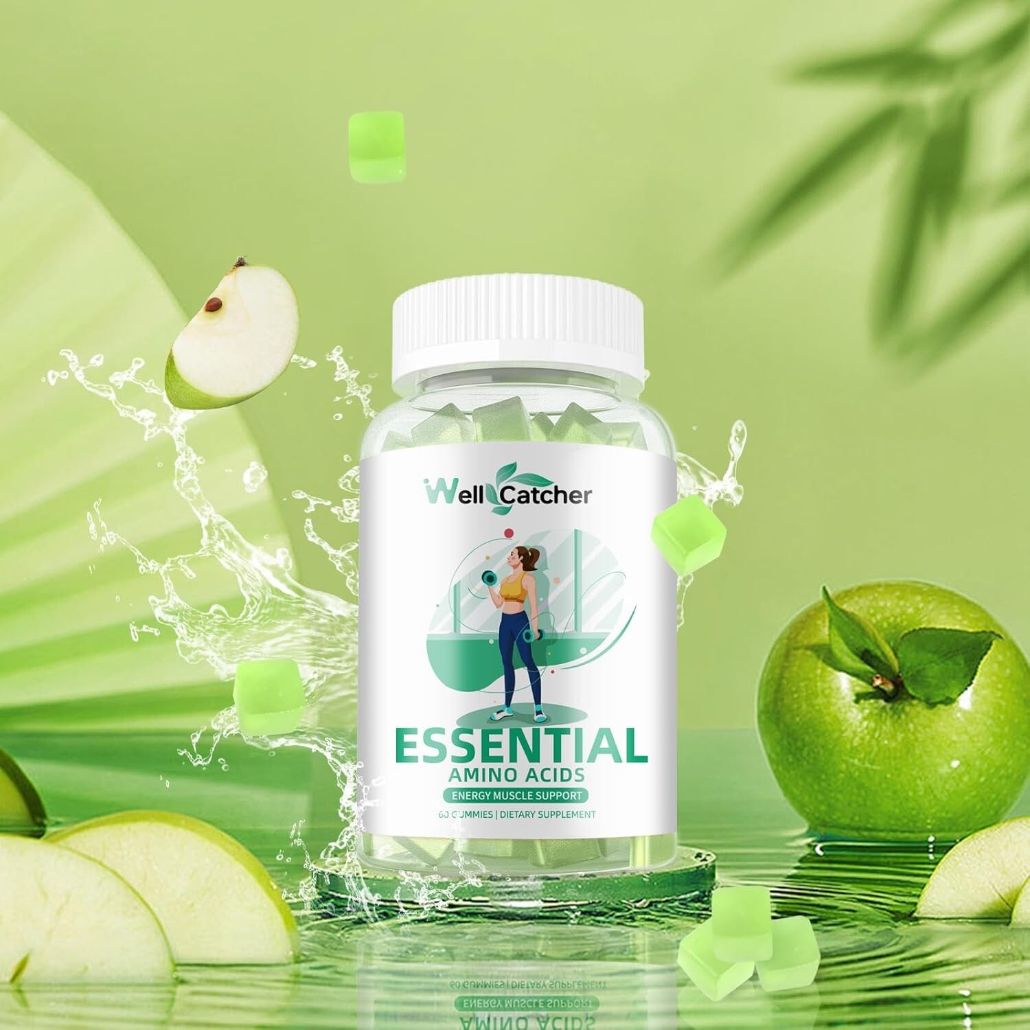 EAA Gummies Essential Amino Acids – All 9 Essential Aminos and All Branched-C…