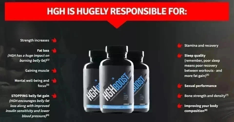 HGH BOOST Human Growth Hormone Muscle build Lean Fat Burn Sex – Free Shipping
