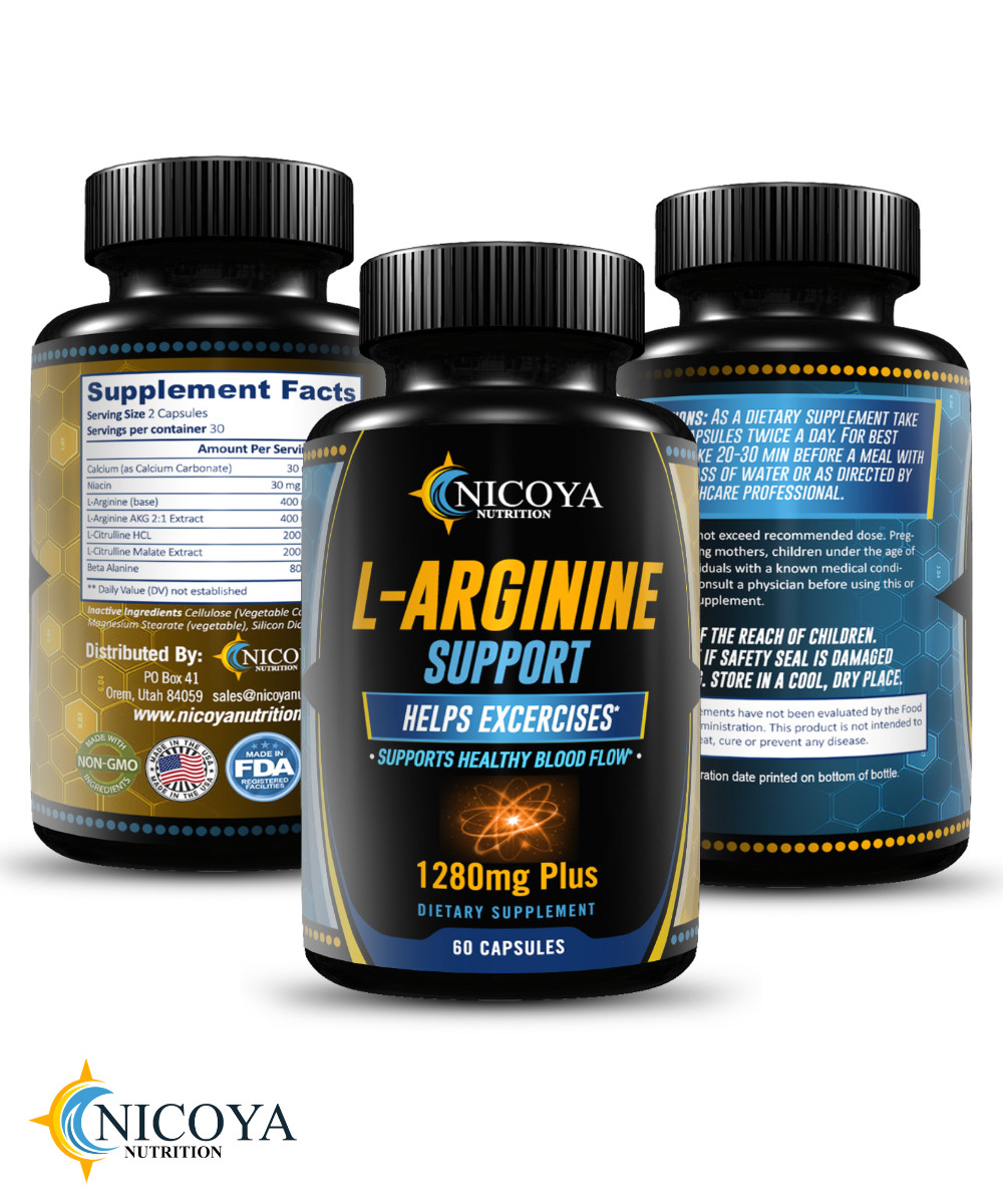 NitricOxide L-Arginine Pre-workout RECOVERY Booster, Pump, Blood Flow & Stamina!