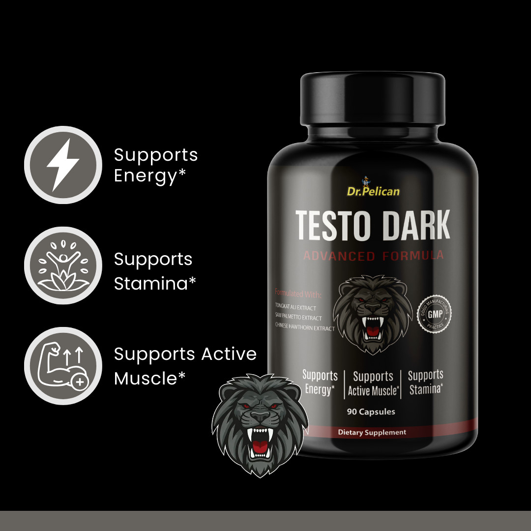 Test0 Dark- Bodybuilding & Men’s Health Support- 90 Capsules