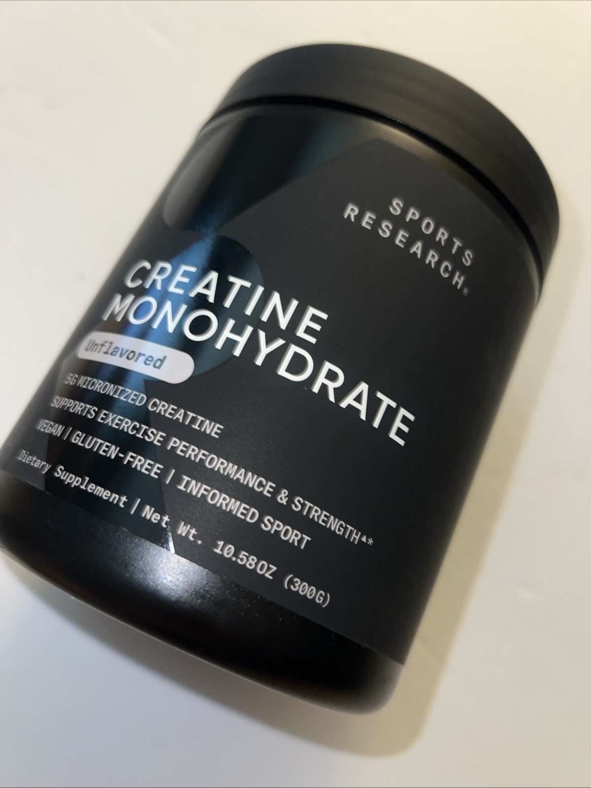 Sports Research Creatine Monohydrate Powder 10.58oz Unflavored