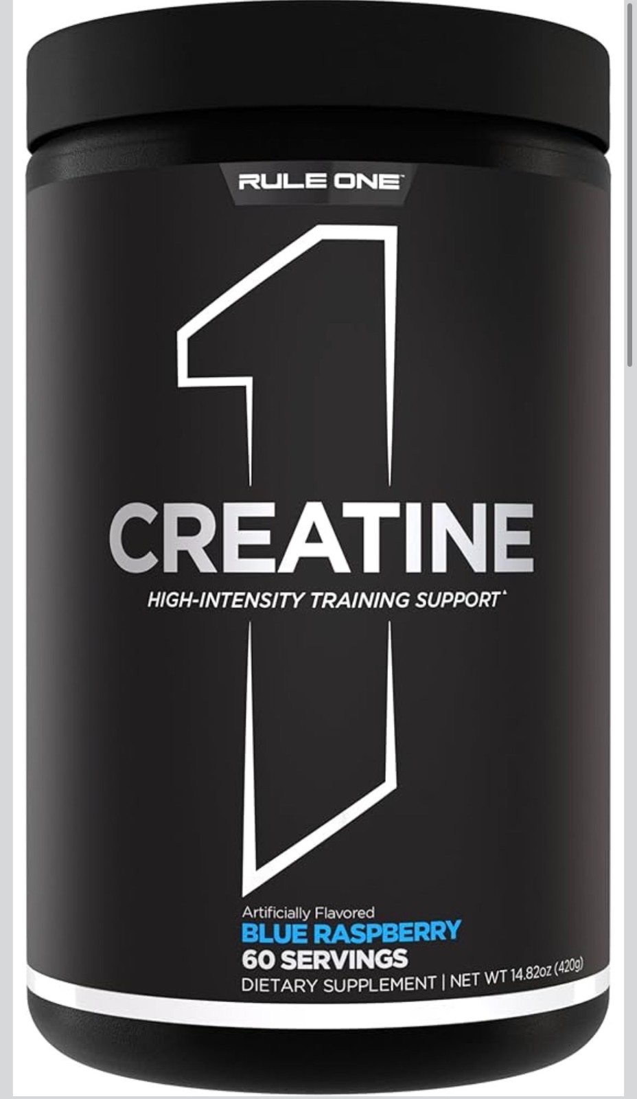 Rule One Creatine Monohydrate Micronized 60 servings Blue Raspberry