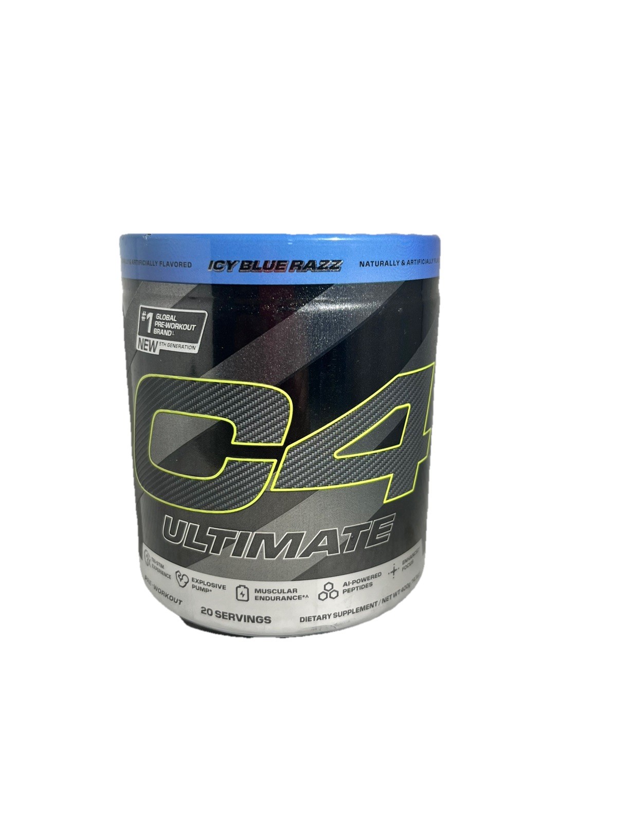 Cellucor C4 Ultimate Pre-Workout Supplement Icy Blue Razz (12 Servings) – NEW