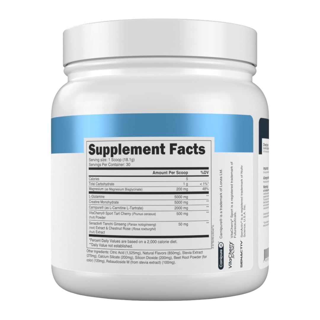 Transparent Labs Post PostWorkout Recovery Muscle Builder with LGlutamine, B…