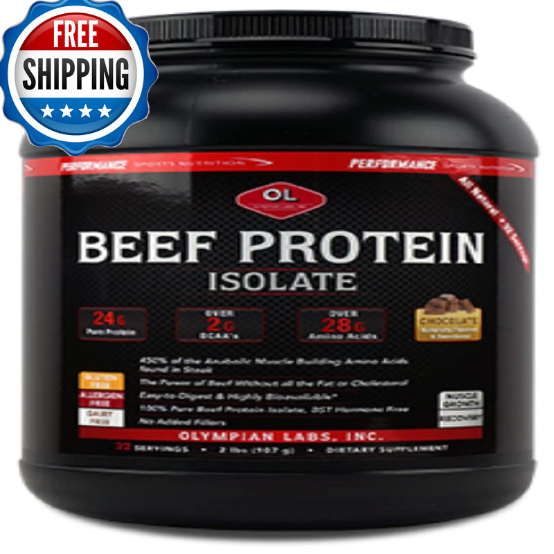 Olympian Labs Beef Protein Isolate Powder 24G Protein Bst 2 Grams Bcaas Muscle