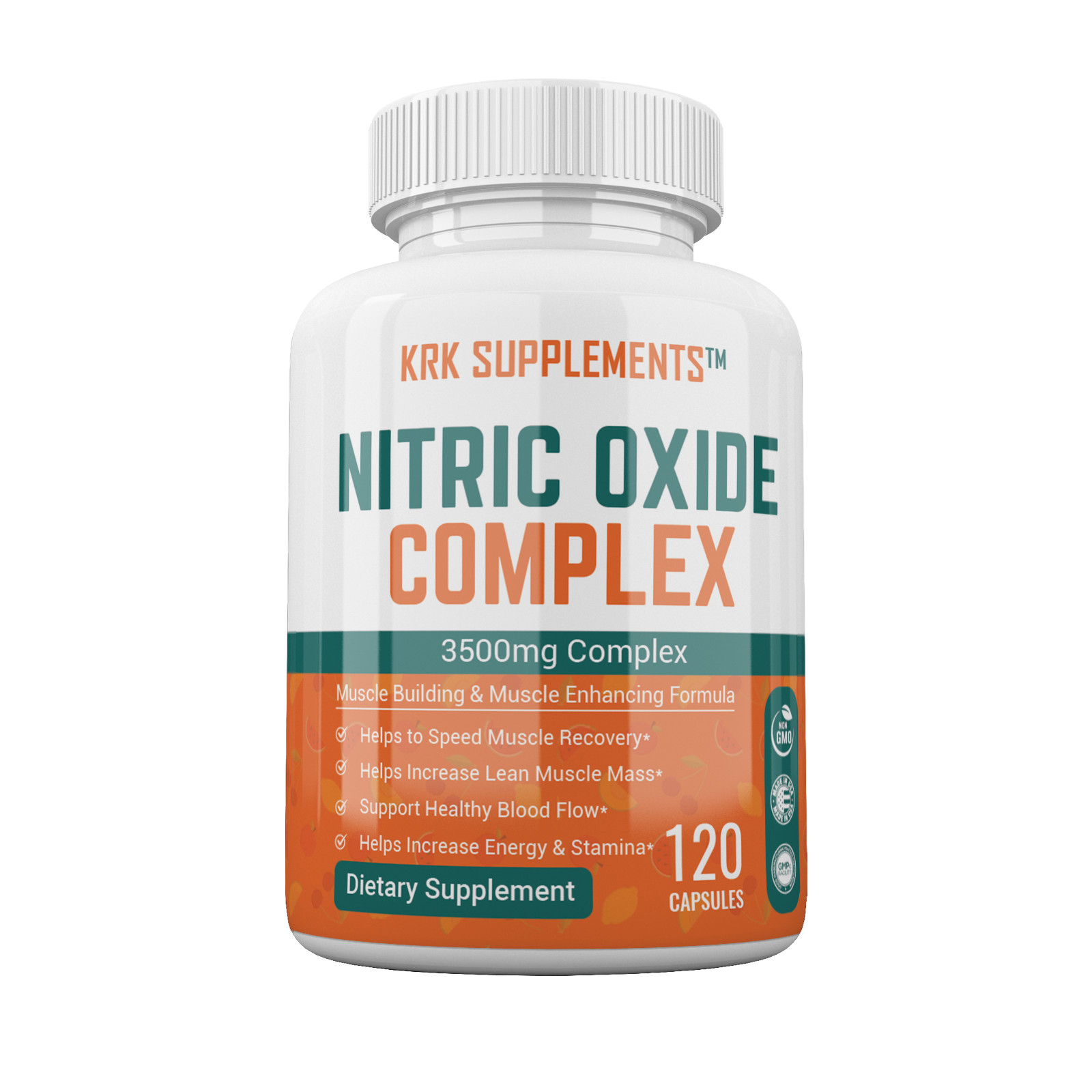 1 btl Nitric Oxide Complex 3500mg L-Arginine AAKG Muscle Pump Growth Pills