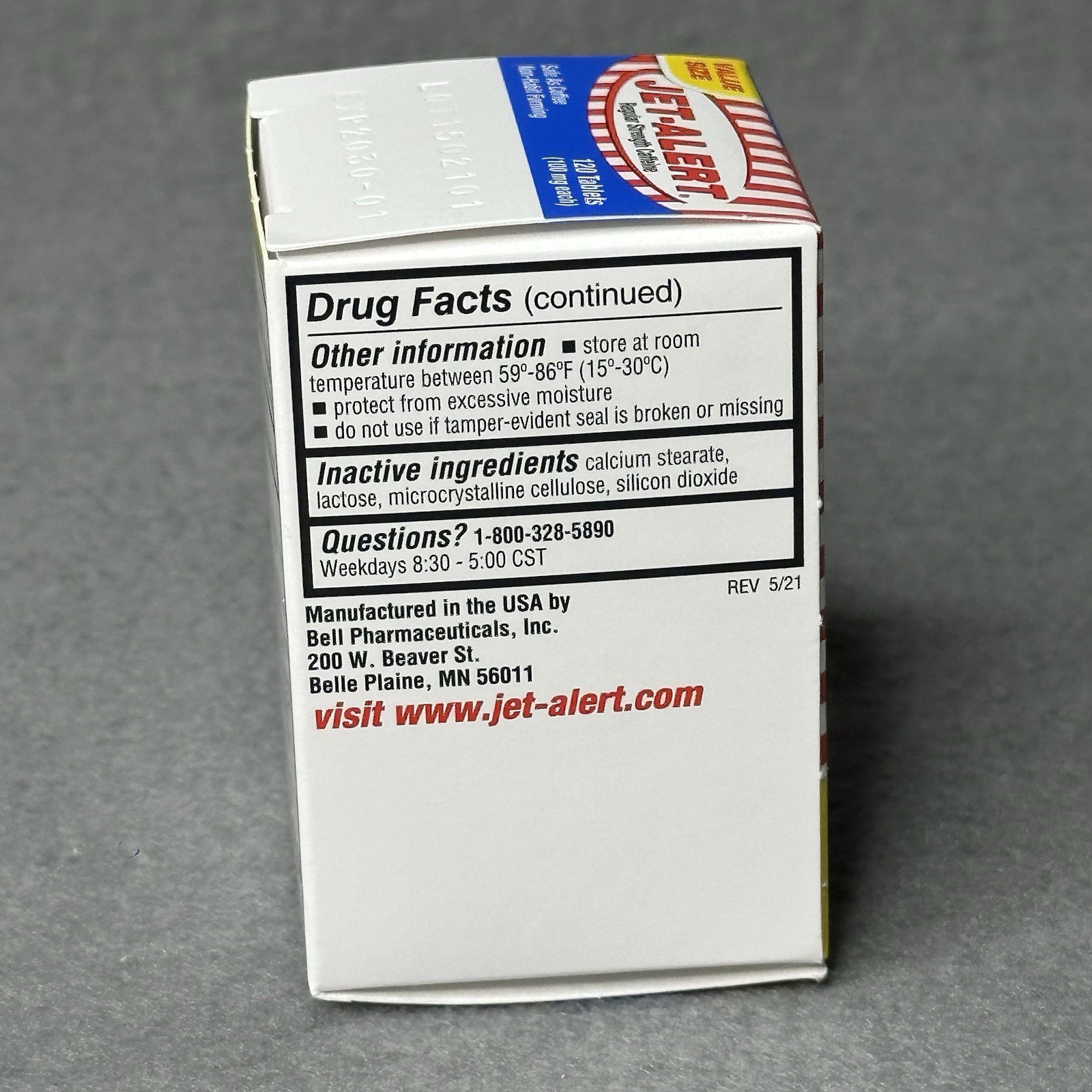 Lot 2 – Jet Alert Stay Awake Caffeine Tablets 120 caplets Each Exp 01/2030