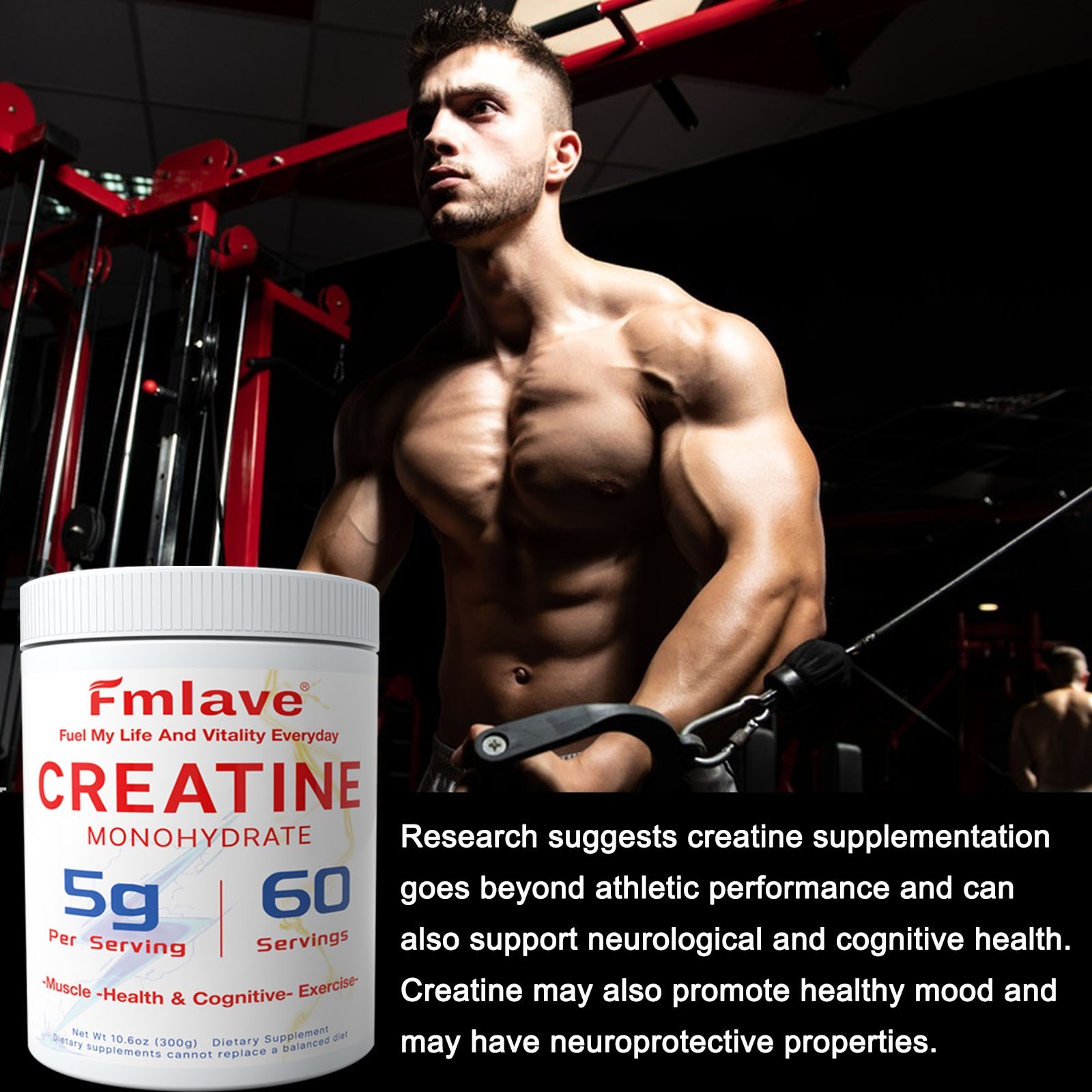 3 Pack Creatine Monohydrate Micronized Powder 900G – 180 Servings – Unflavored