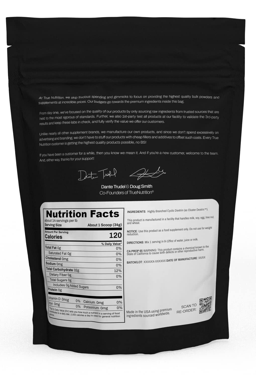 True Nutrition – Highly Branched Cyclic Dextrin – Carbohydrate Powder for Sus…