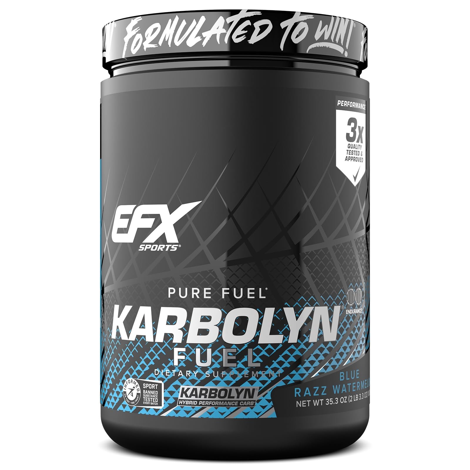 EFX Sports Karbolyn Fuel | FastAbsorbing Carbohydrate Powder | Carb Load, Sus…