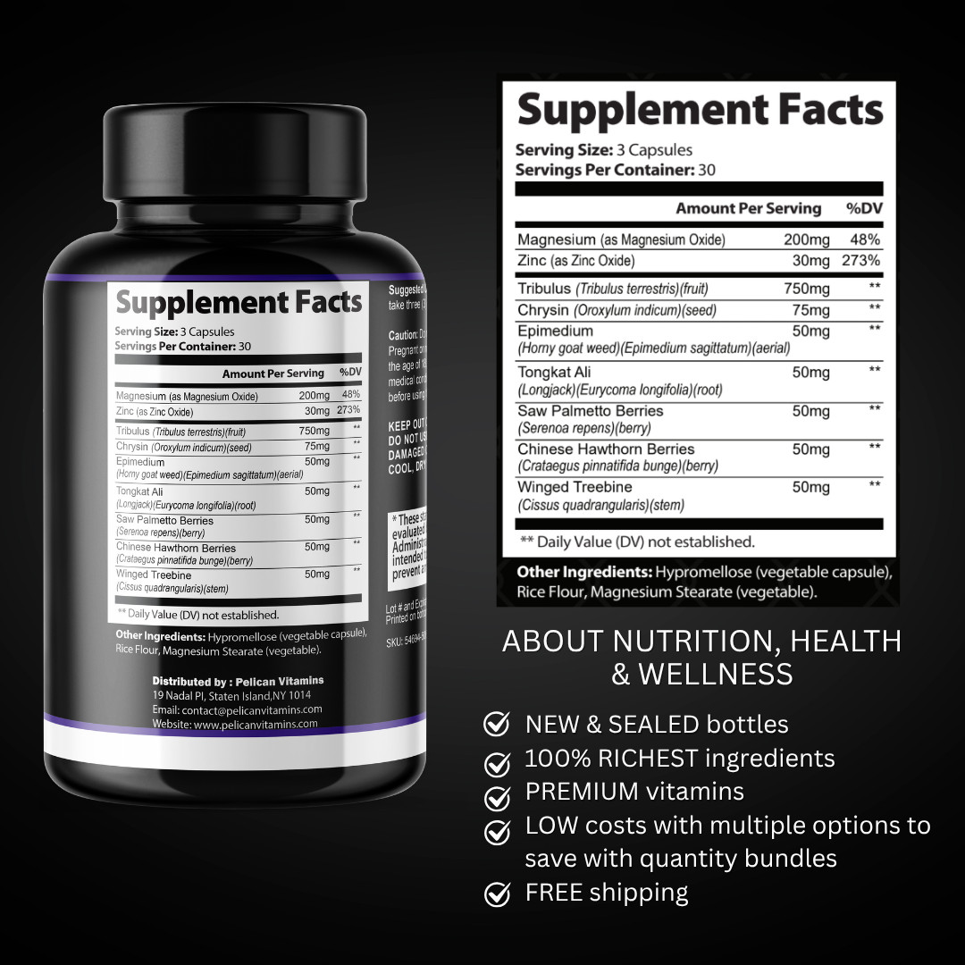 Slim Tide- Bodybuilding & Men’s Health Support- 90 Capsules