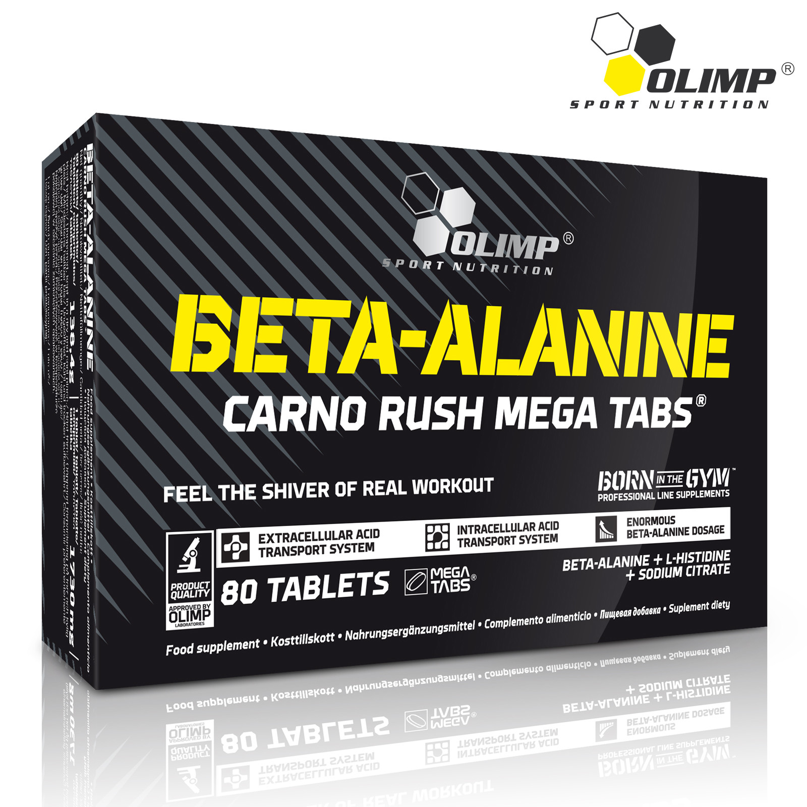 BETA-ALANINE 80/160 Tab. Pre-Workout Energy & Endurance Training Stamina Pills