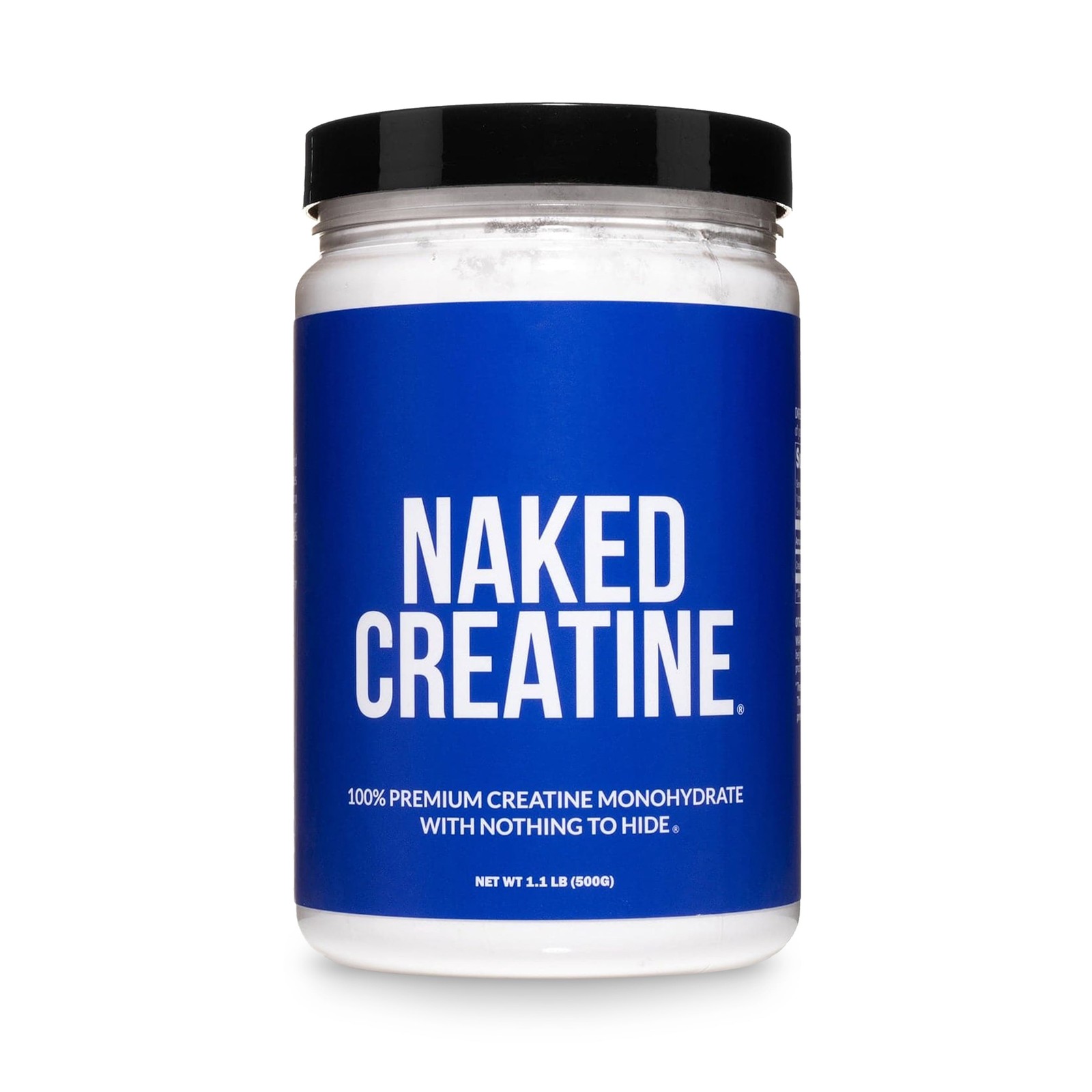 Naked Creatine Monohydrate, Unflavored Micronized Creatine Powder Supplement, 10