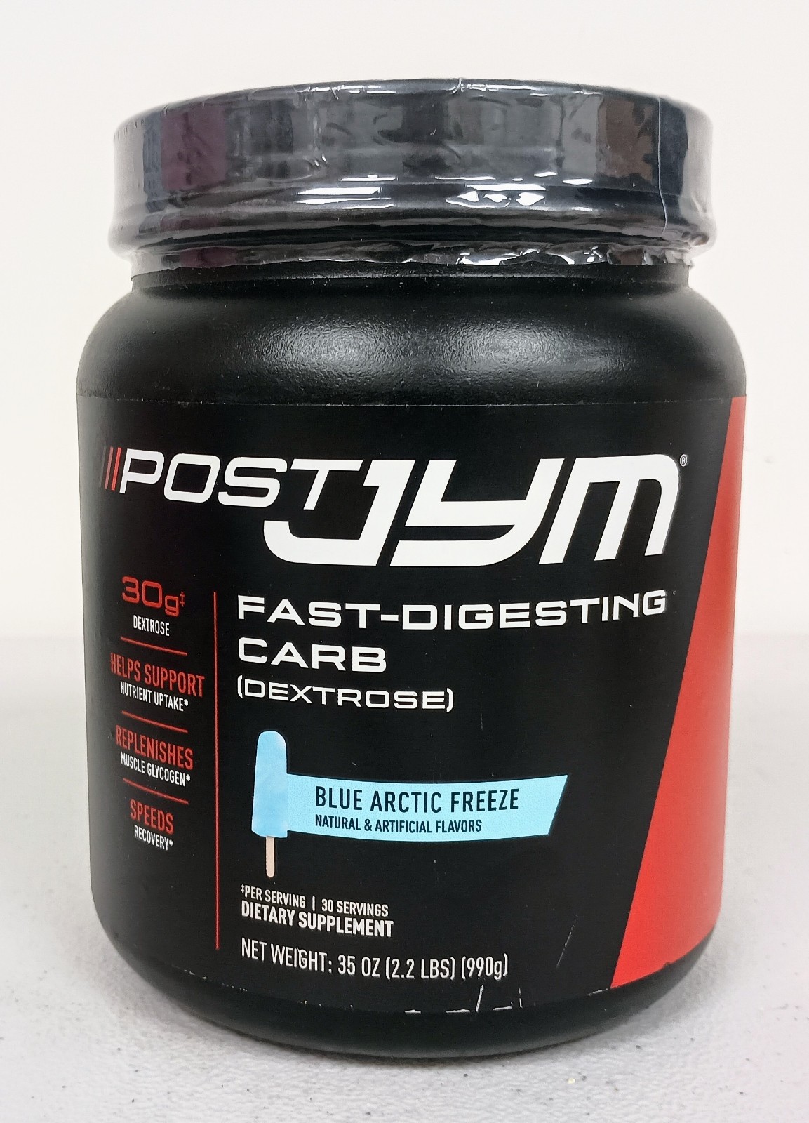 New Sealed Post JYM Fast Digesting Carb Recovery Blue Arctic Freeze 2.2lb 12/25