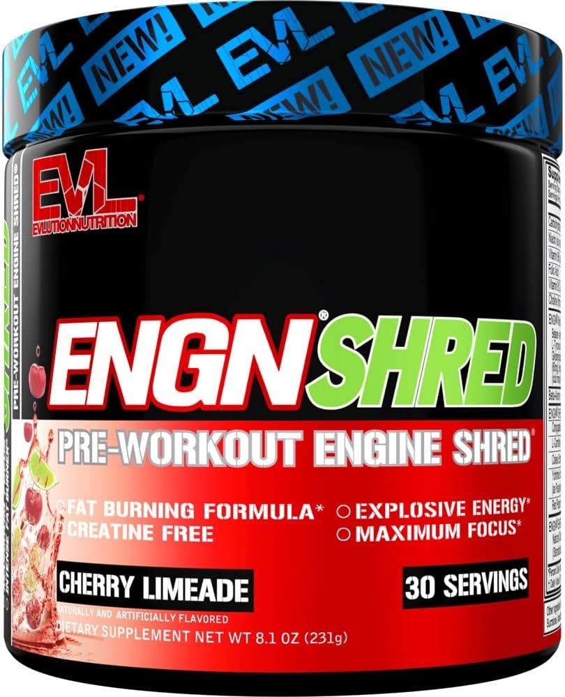 EVL EVLution Nutrition – ENGN Shred Preworkout 30 Servs – ANY FLAVOR **CLUMPY**