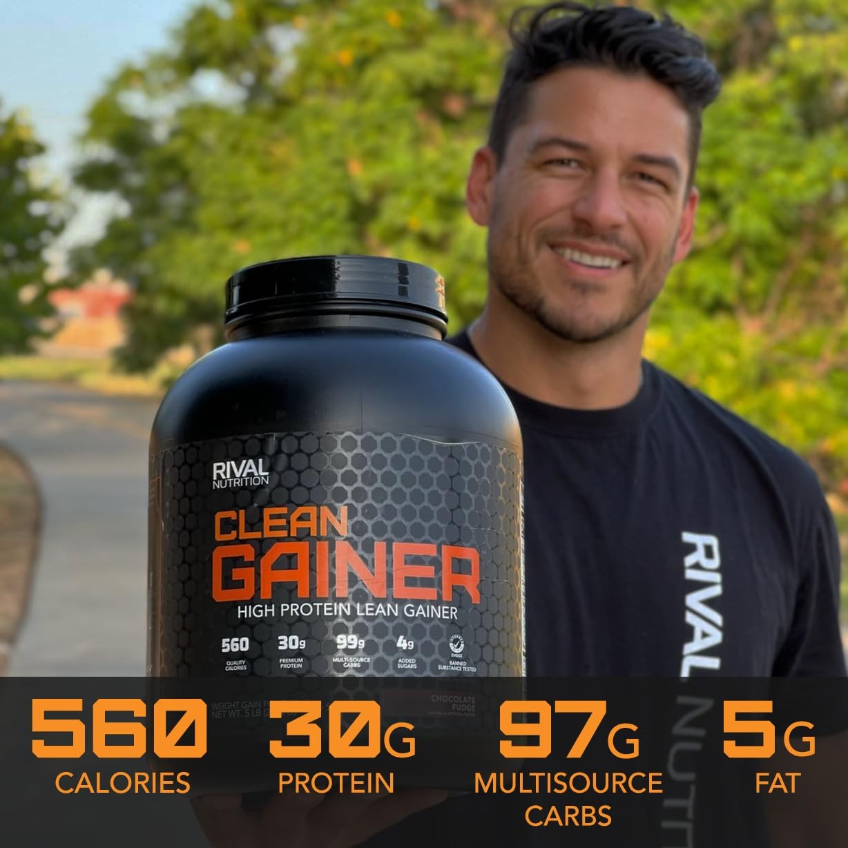 RIVAL NUTRITION Clean Gainer – Soft Serve Vanilla