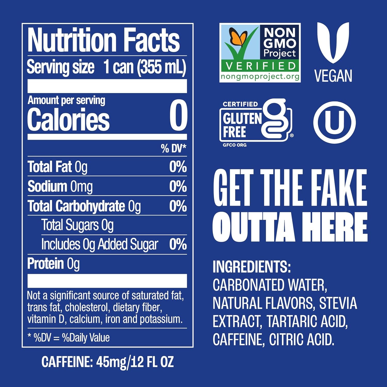 (Pack of 2) Zevia Vanilla Cola Diet Soda 12 Pack 144 Fl Oz