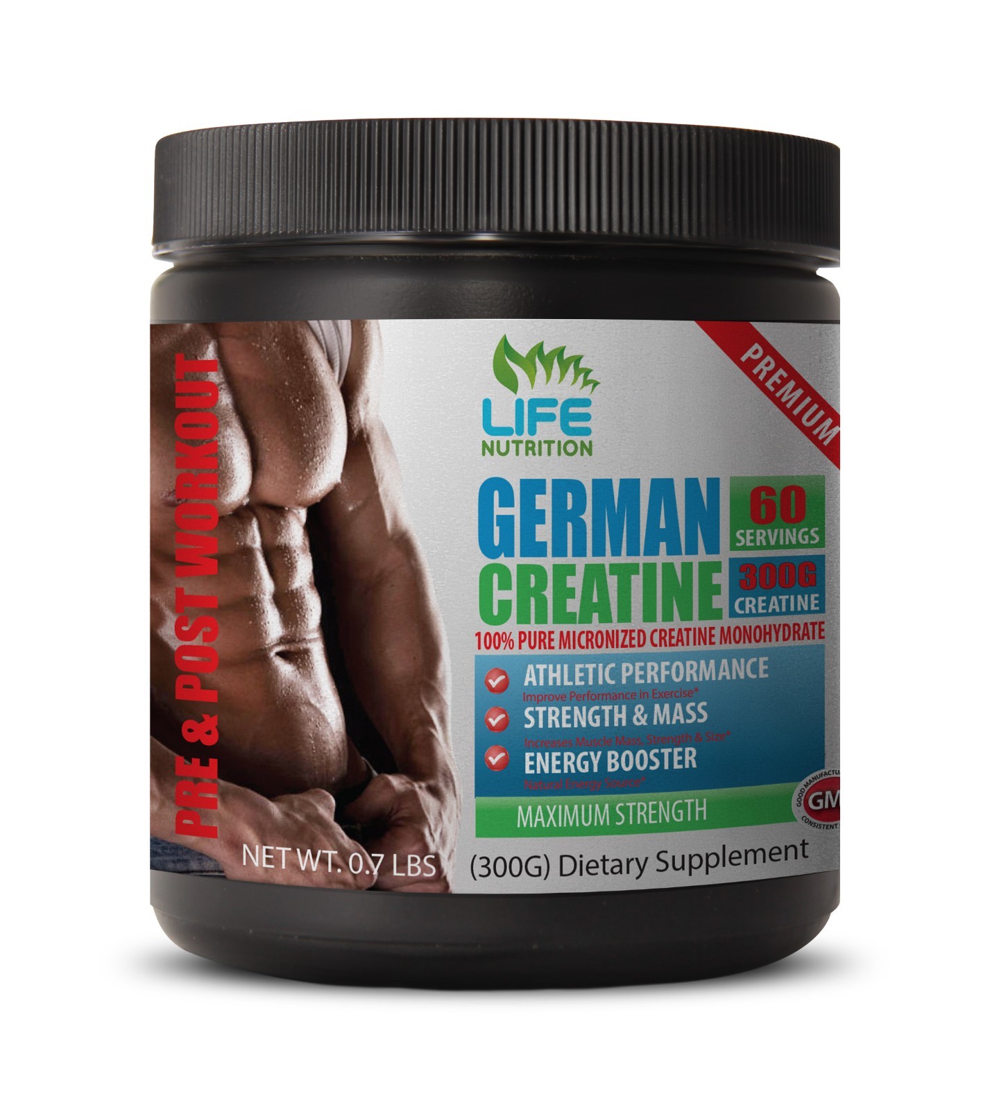 Vitamin Drink Powder – MICRONIZED CREATINE- Increases Muscle Mass 1C