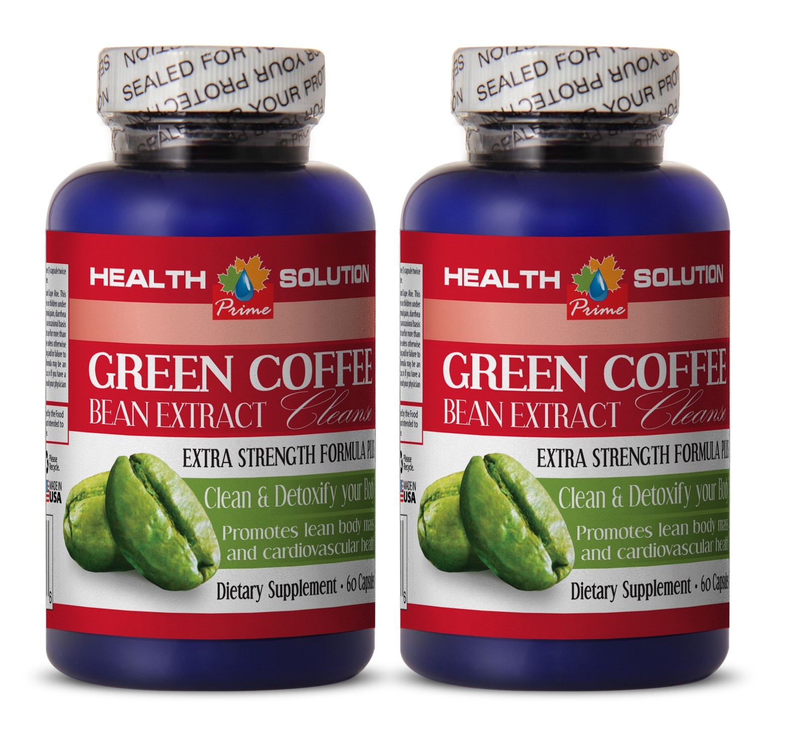 Natural Weight Loss Pill – GREEN COFFEE EXTRACT CLEANSE 400MG 2B – Slimming Coff