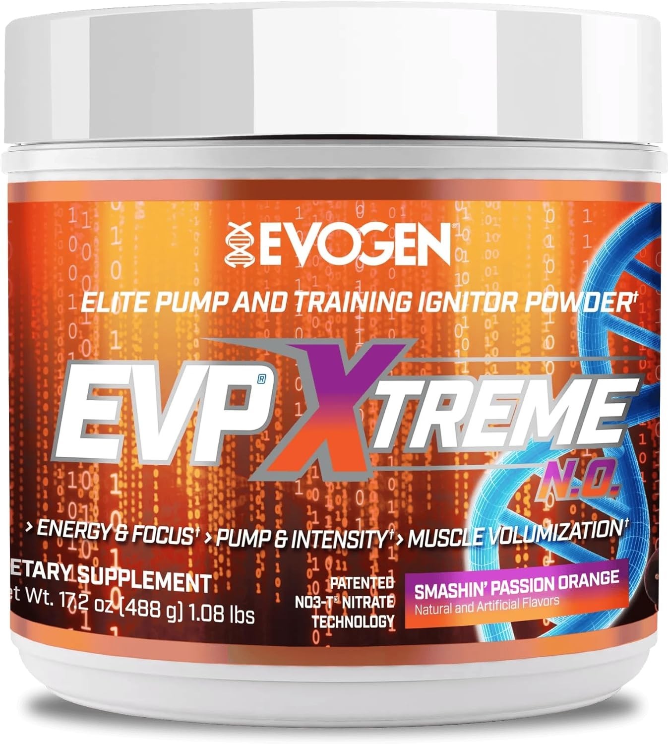 Pre Workout Powder for Energy & Endurance – EVP Xtreme NO, 40 Servings Orange
