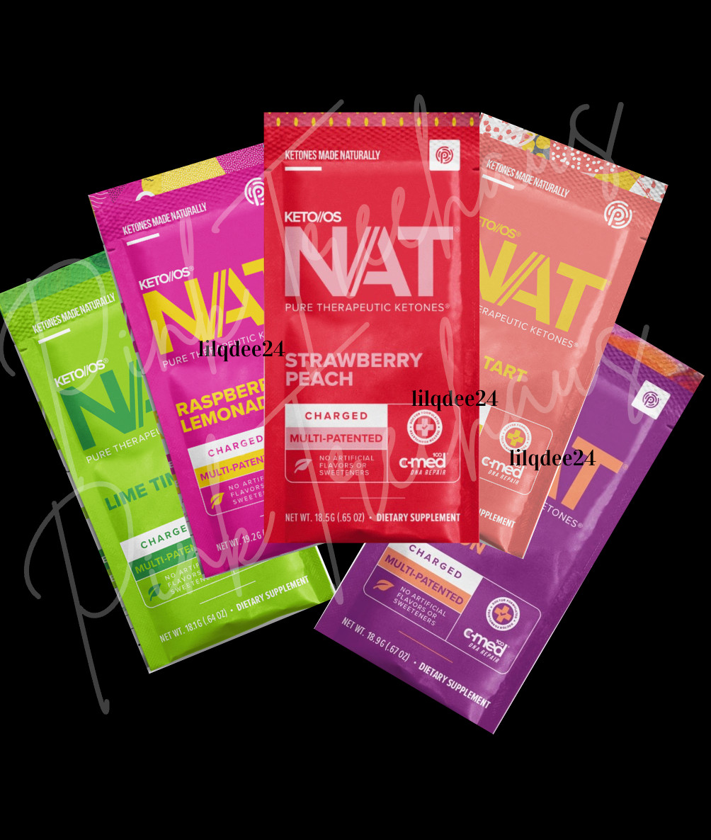 Pruvit Ketones Strawberry Peach, Tru Passion, Heart Tart 5 pack Variety