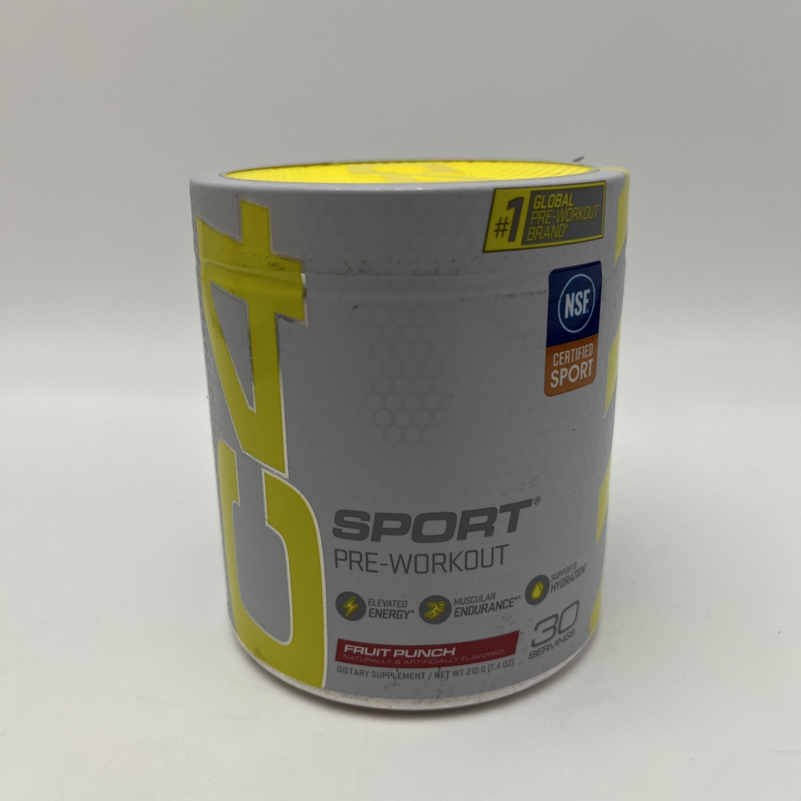 C4 Sport®, Pre-Workout, Fruit Punch, 7.4 oz (210 g) 30 Servings- best by 4/2026