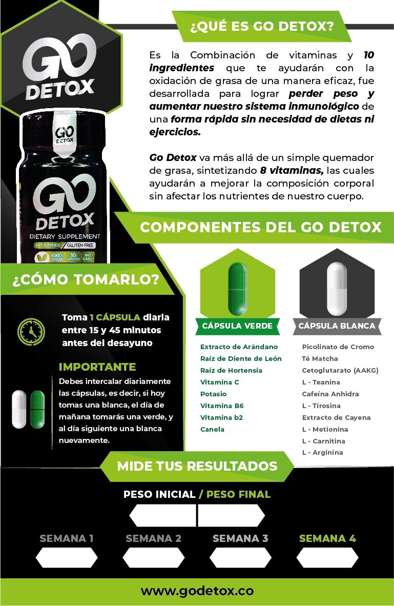 Go Detox O Gofit Red Fat Loss Suport X 2 Und- Pérdida De Grasa Y Energia Vegano