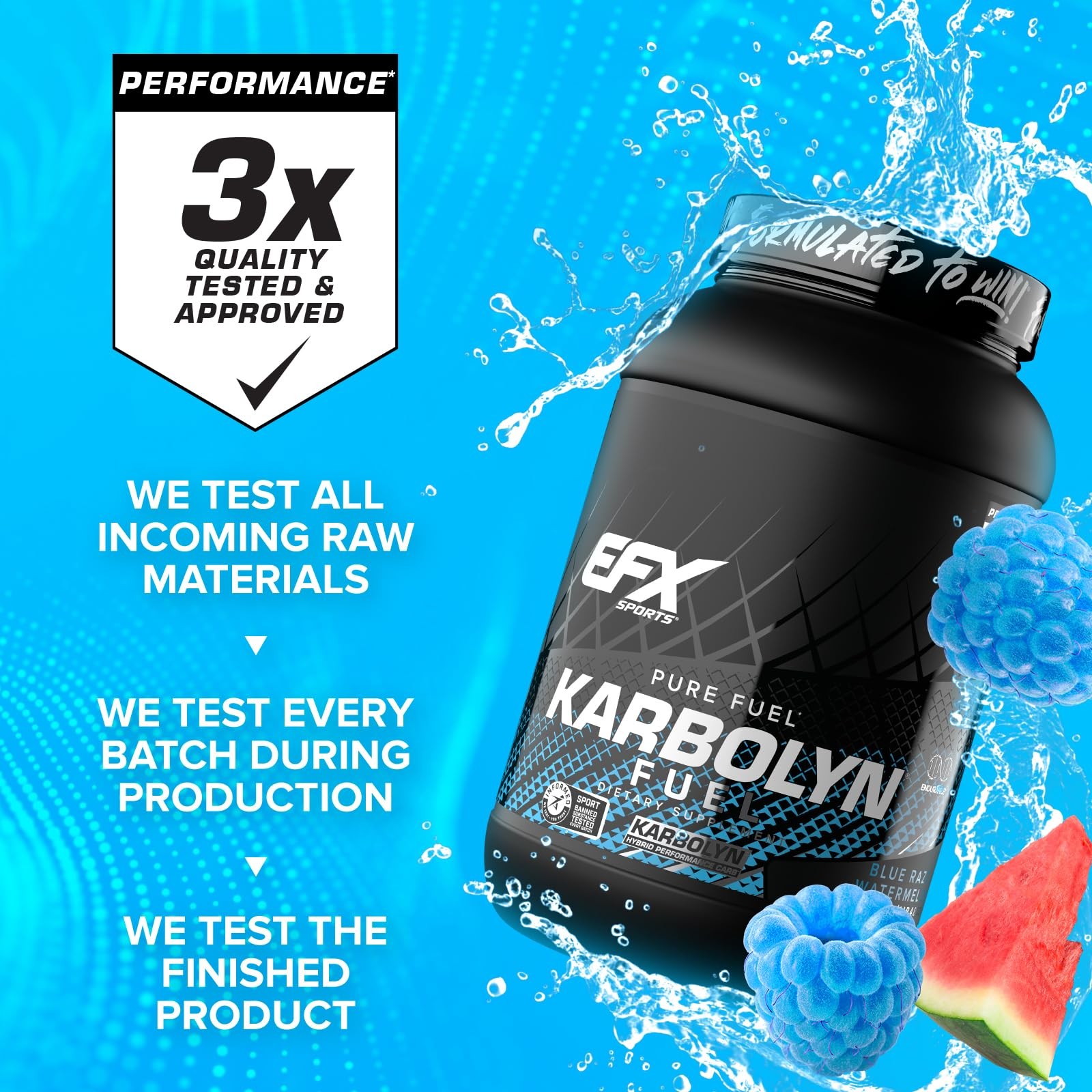 EFX Sports Karbolyn Fuel | Fast-Absorbing Carbohydrate Powder | Carb Load Sus…