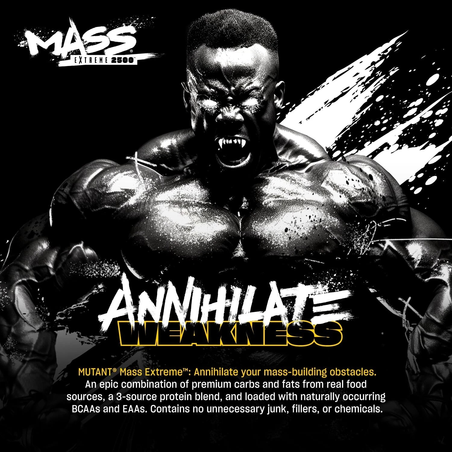 Mutant Mass Extreme Gainer – Whey Protein Powder – Build Muscle Size and Stre…