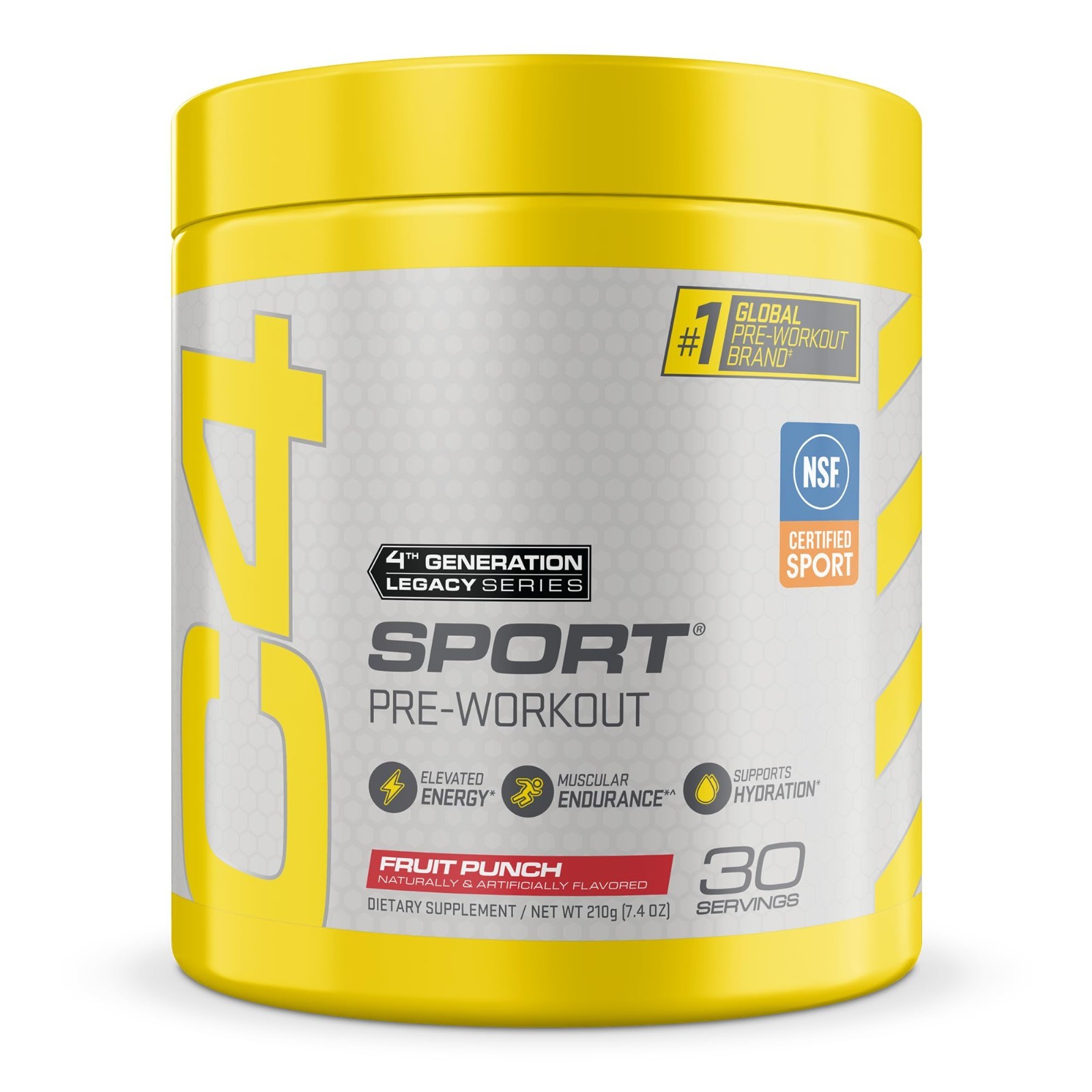 Pre Workout Powder Fruit Punch – NSF Certified, 30 Servings, Energy & Focus Boos