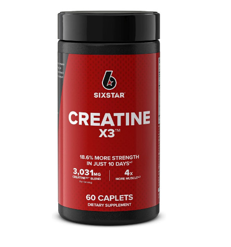 Creatine Powerful Dose Capsules Pills Post Workout X3 Monohydrate Blend Fitness