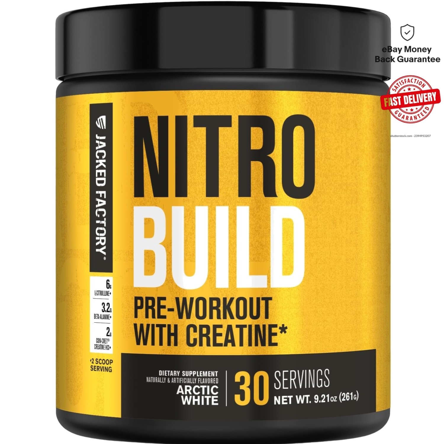 30 Servings of Nitrosurge Pre Workout with Creatine – For Intense Energy & Pumps
