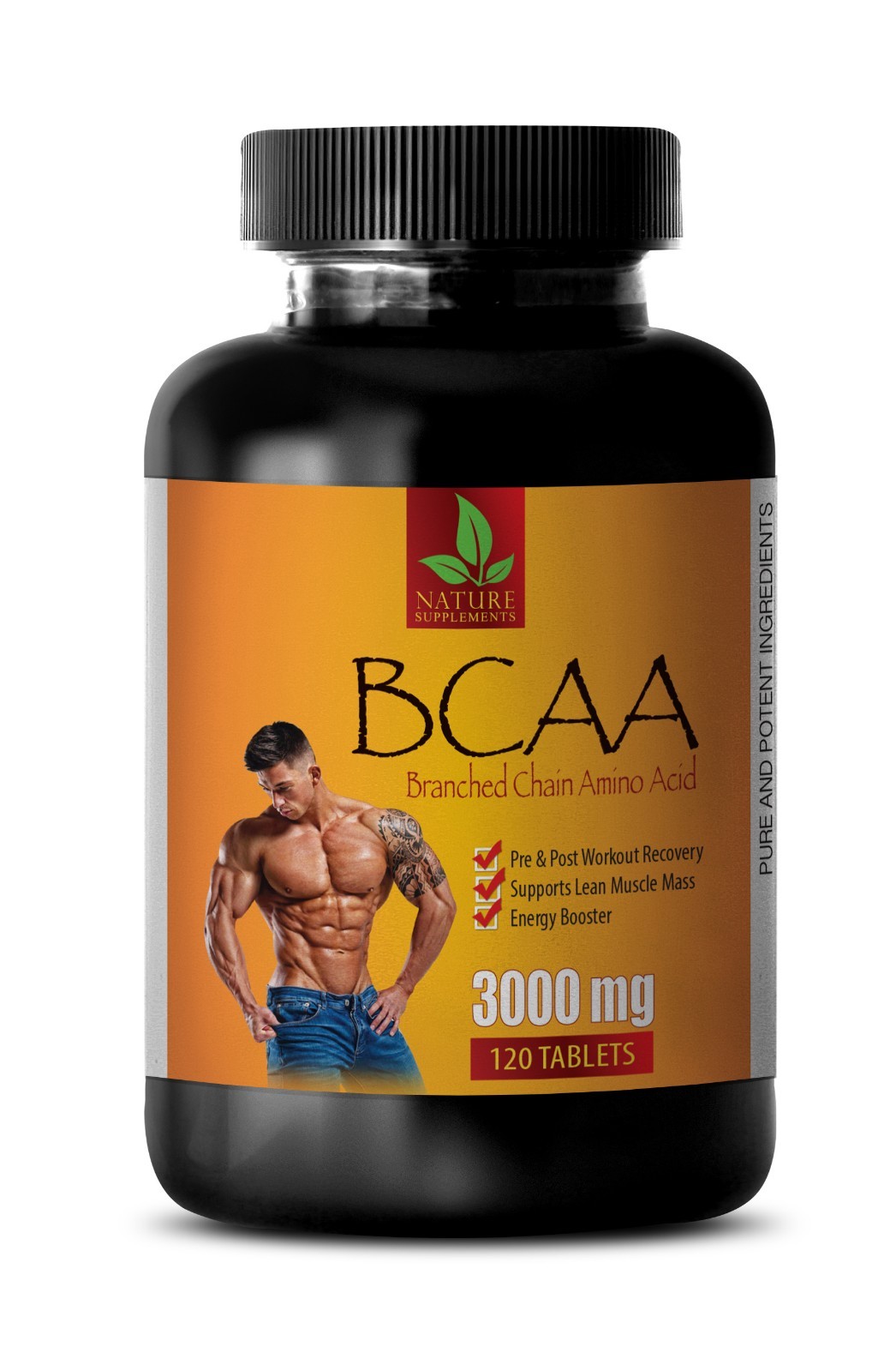 muscle building – BCAA 3000mg – muscle growth pills – 1 Bottle