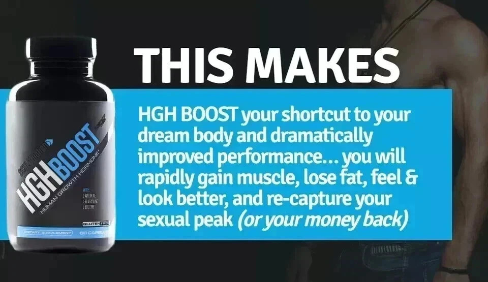 HGH BOOST Human Growth Hormone Muscle build Lean Fat Burn Sex – Free & Fast Ship