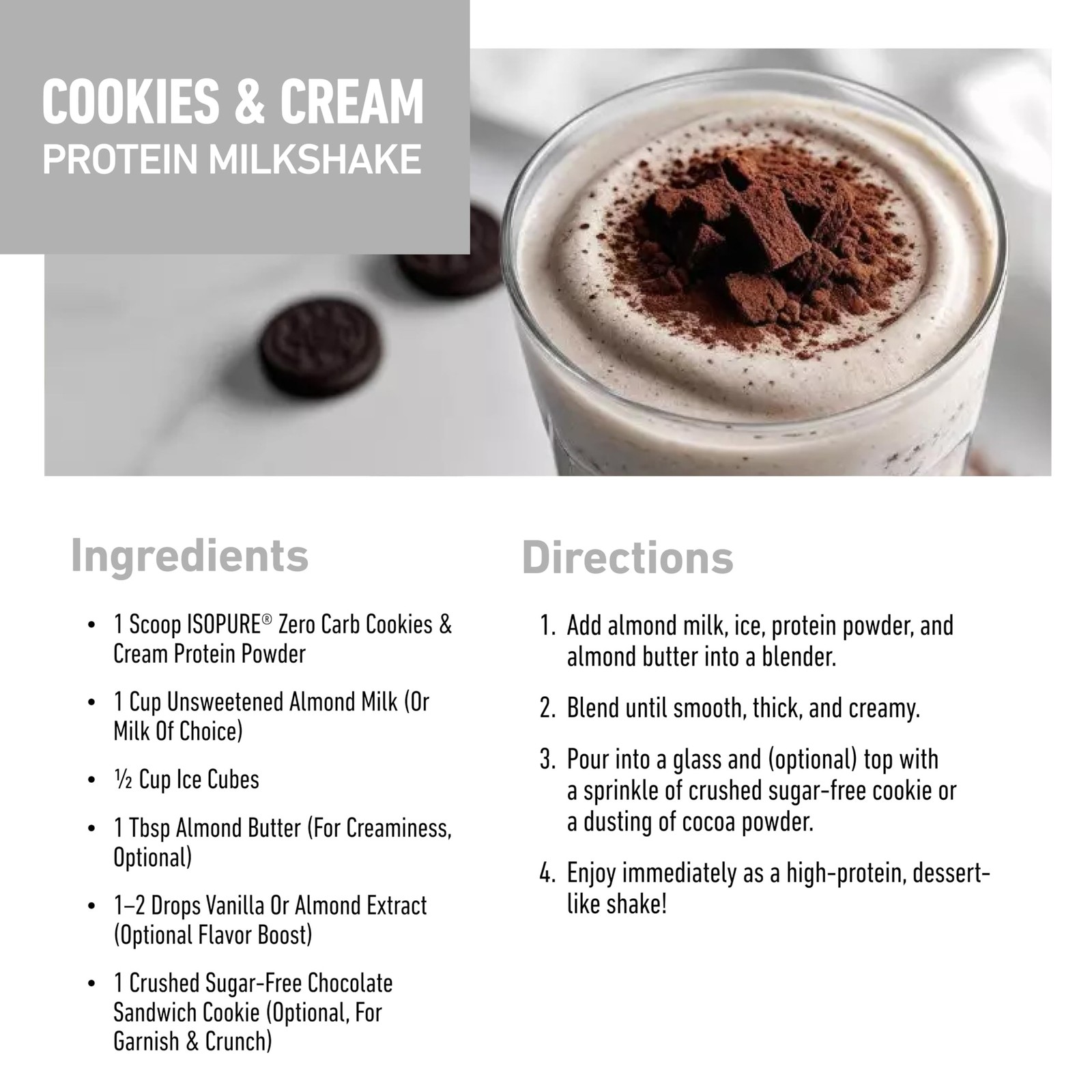 Isopure Zero Carb 100% Pure Whey Isolate Protein Powder, Gluten Free, With Vi…