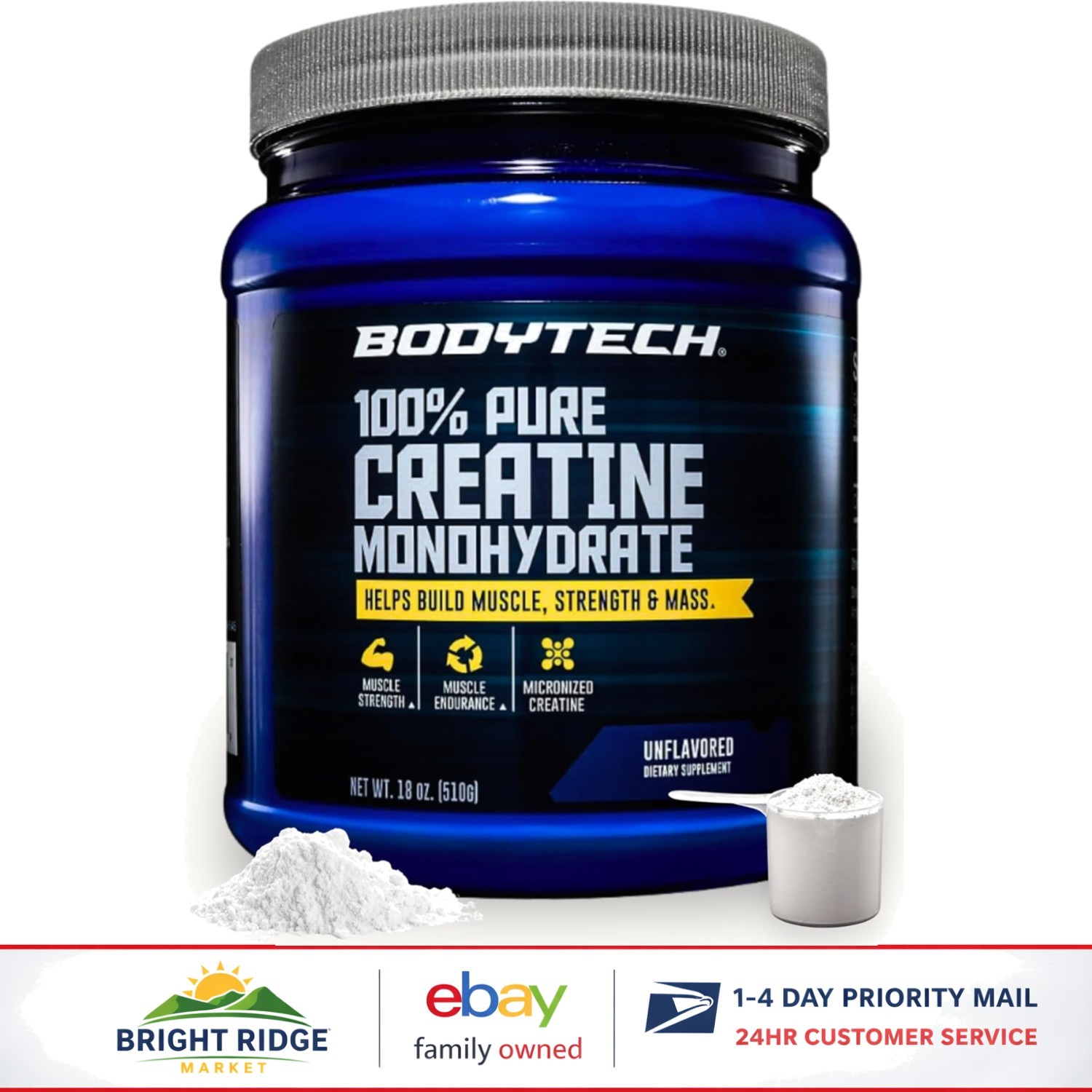 Creatine Monohydrate Powder for Improved Performance in Fitness Routines