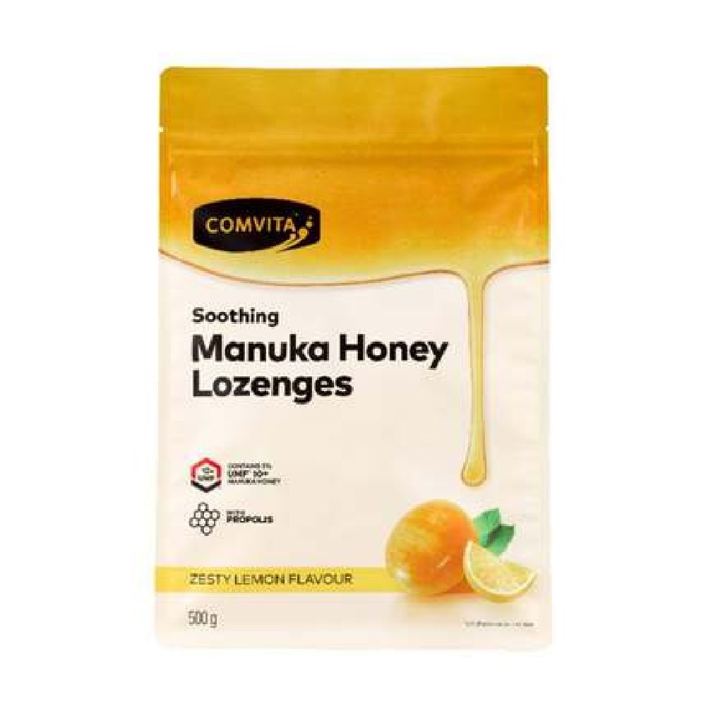 New Zealand Comvita Manuka Honey Lozenges – Zesty Lemon 500gm