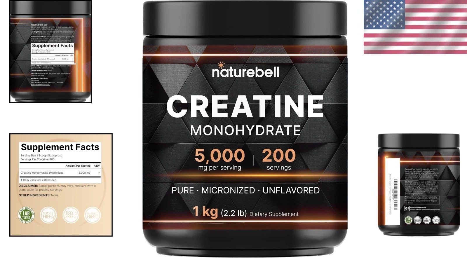 Creatine Monohydrate 5000mg Per Serving
