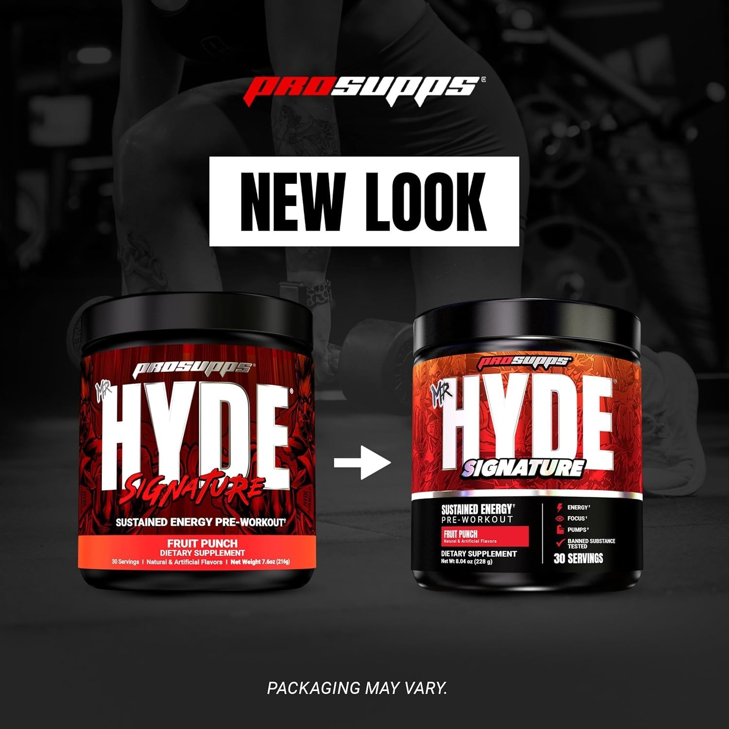 ProSupps Mr Hyde Pre Workout Powder Fruit Punch 30 Servings Creatine Caffeine