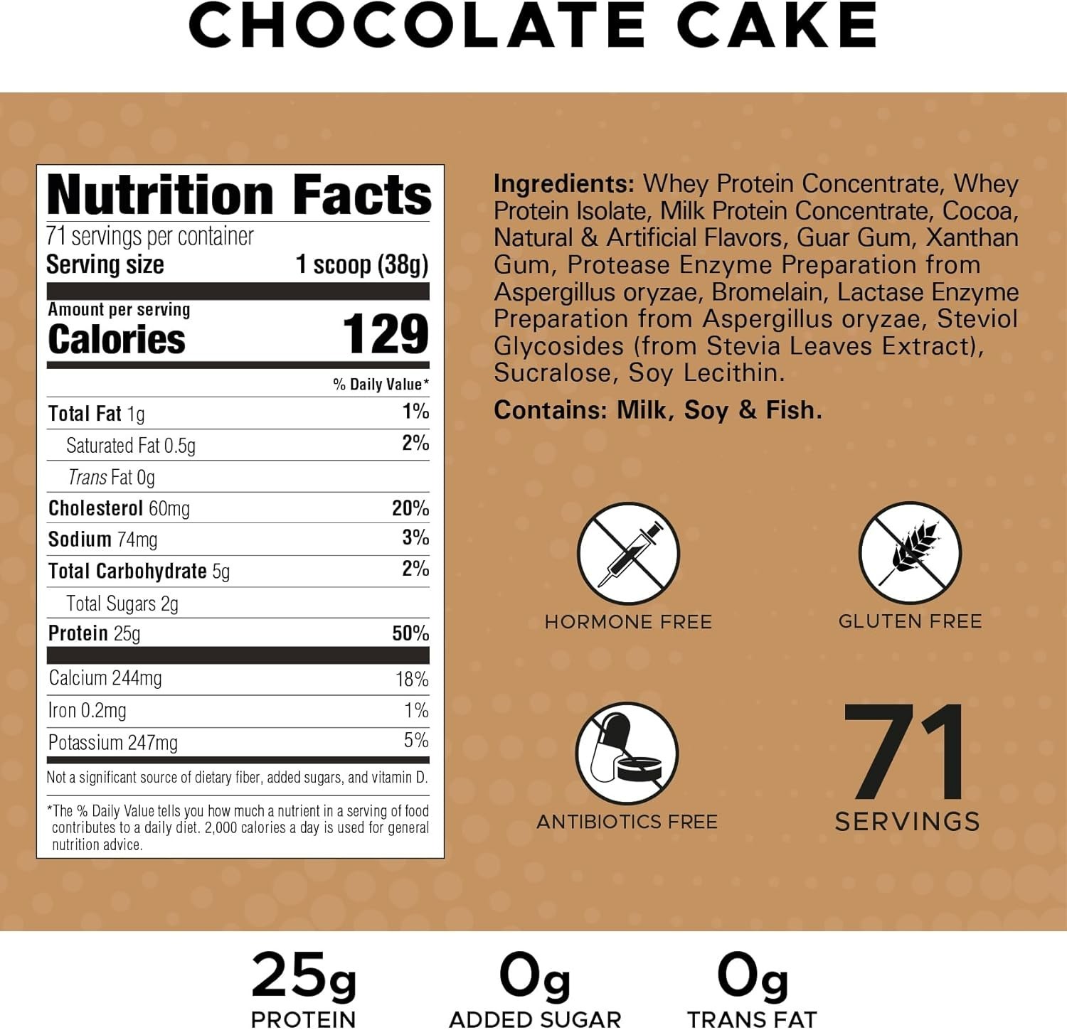 Revolution Nutrition High Whey Protein Powder 6LB Whey Isolate Gluten Free Le…