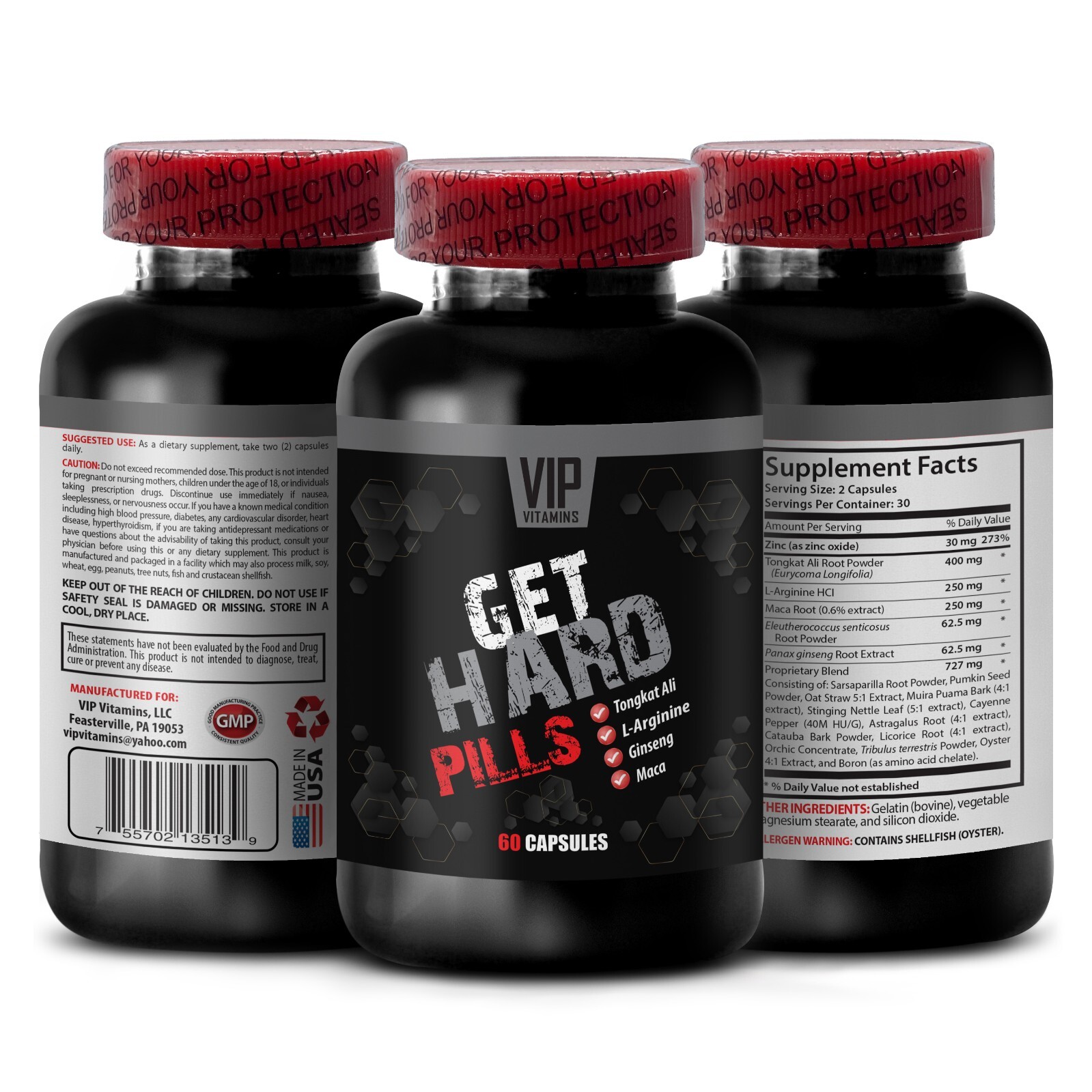 Balanced Power Blend – GET HARD PILLS – Performance and Wellness 1 Bottle 60 Cap