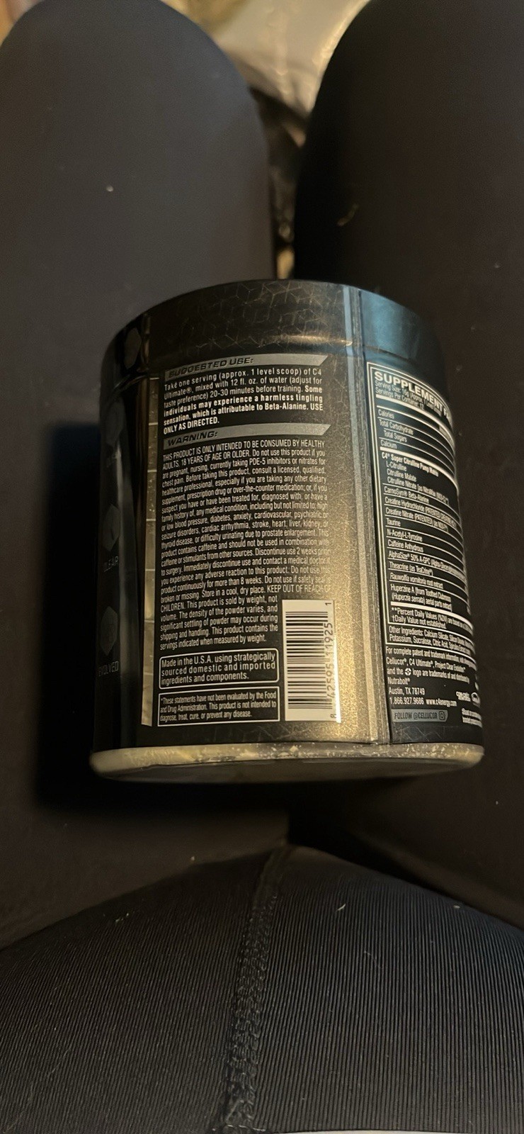 C4 Up Timate Pre-Workout 12 Servings Blue Raspberry Free Shipping New Sealed