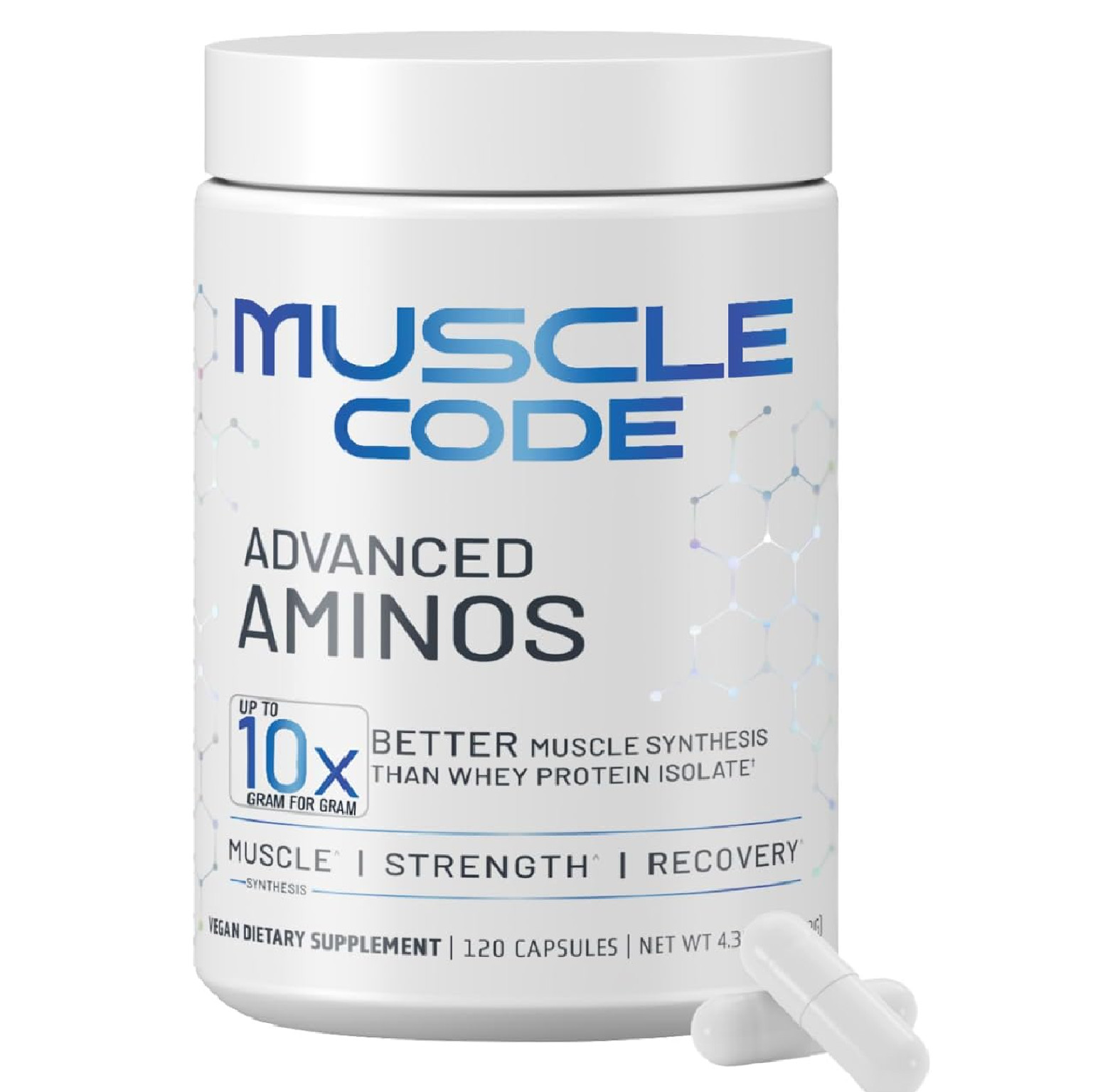 NAUTILUS Muscle Code Essential Amino Acid Capsules – Muscle Synthesis & Repair &