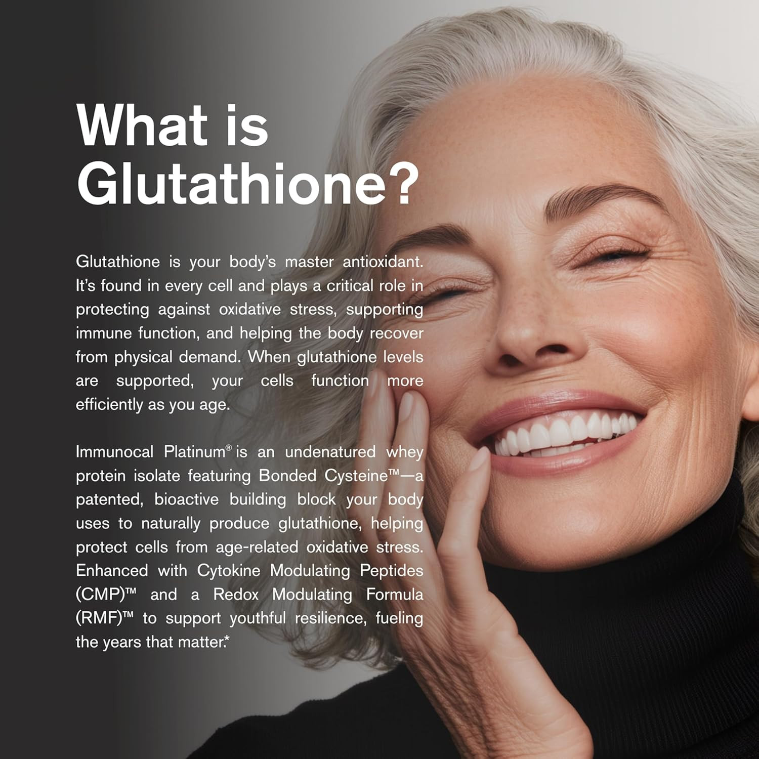 Platinum Glutathione Precursor – Whey Protein Isolate, Anti-Aging, Skin + Cell R