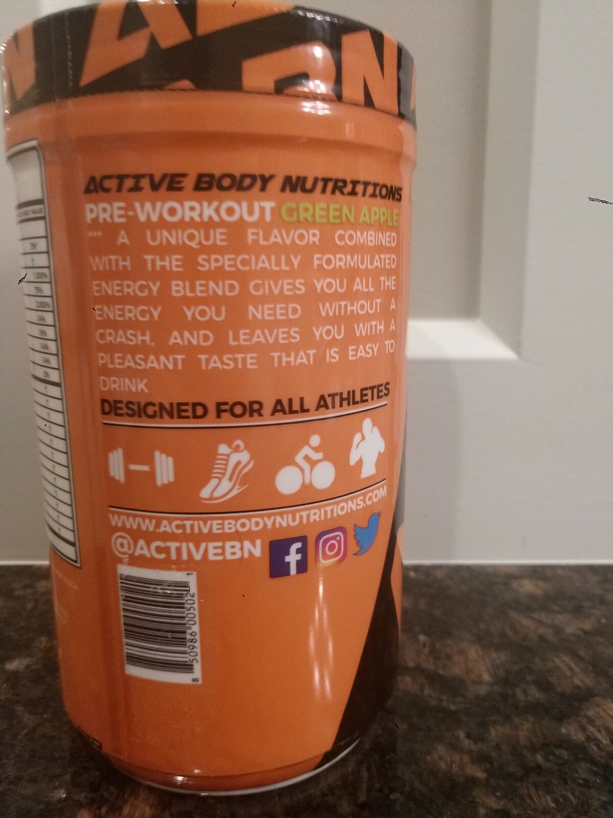 ABN ACTIVE BODY NUTRITIONS Green Apple Pre- Workout 20 Serving