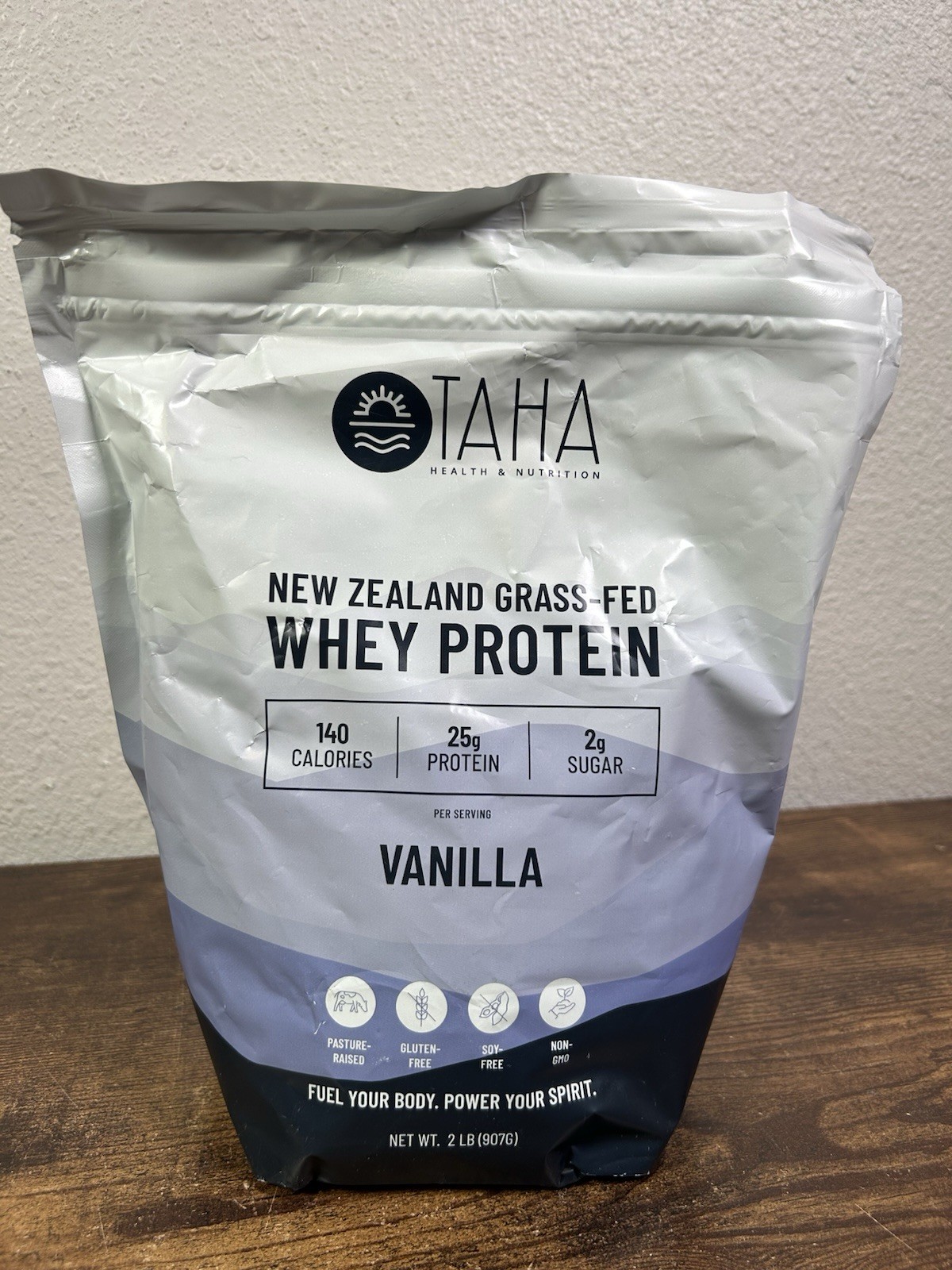 Taha Health Nutrition Vanilla Flavored Whey Protein Concentrate Powder, 25g