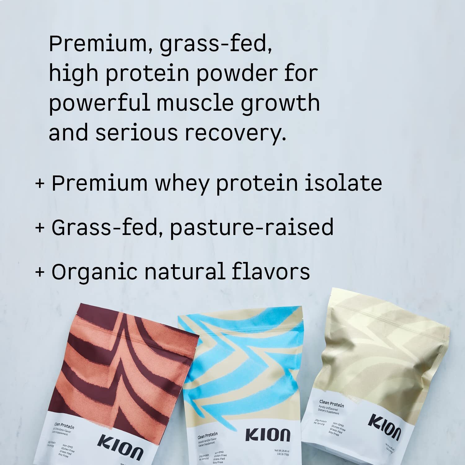 Kion Clean Protein | Grass-Fed & Pasture-Raised Whey Isolate Protein Powder |…